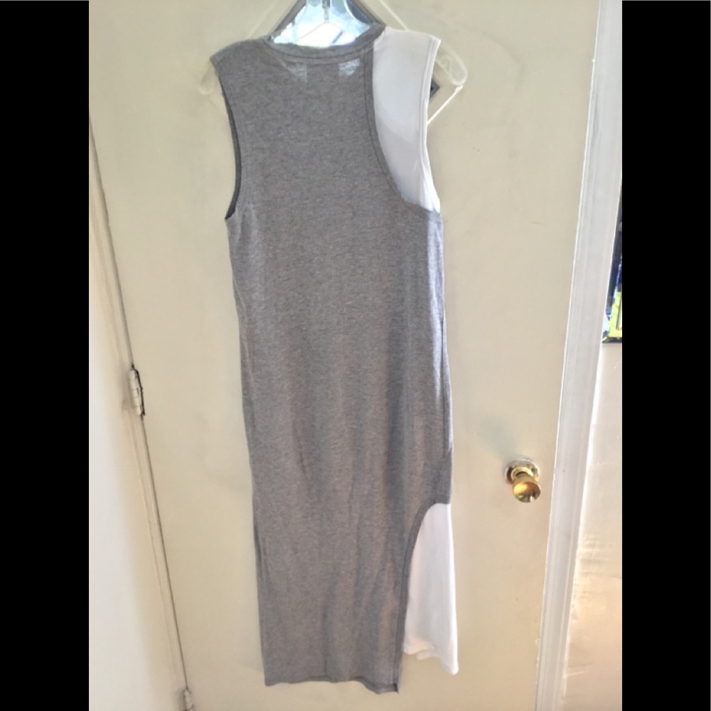 Grey Sleeveless Cotton maxi